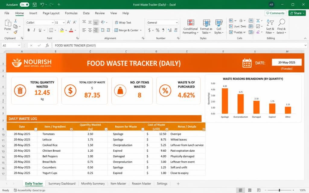 🌱 Waste & Sustainability tool preview
