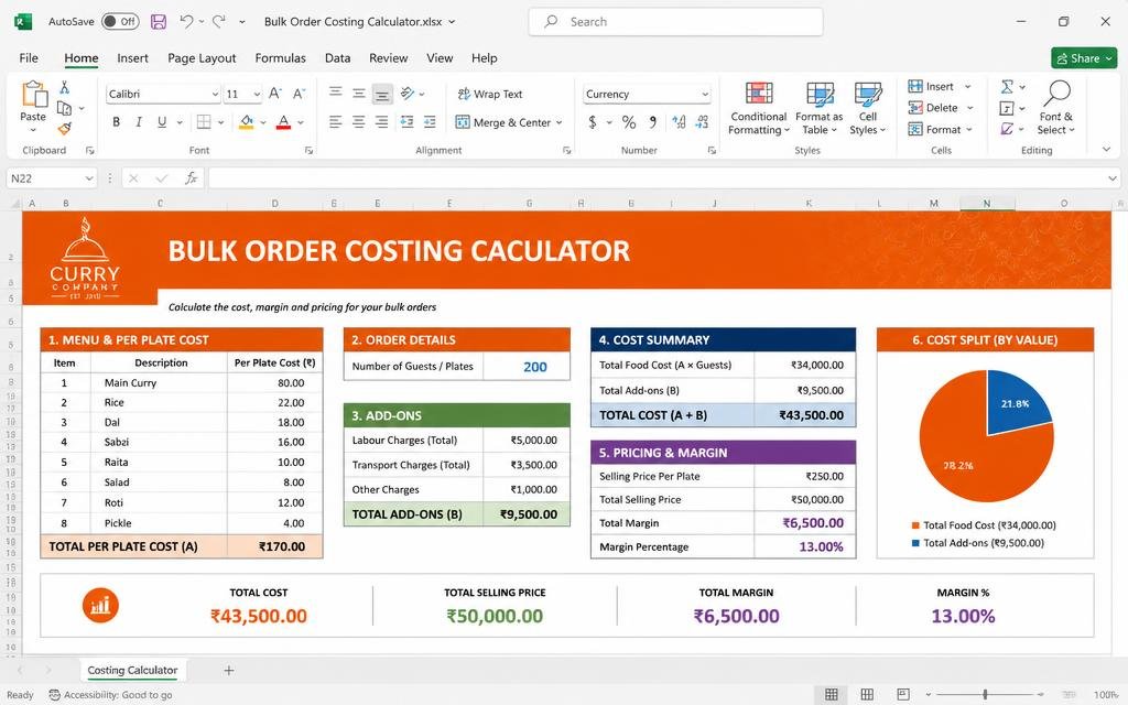 🍱 Catering & Bulk Orders tool preview