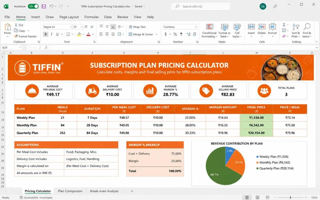 🥡 Tiffin & Subscription Business tool preview