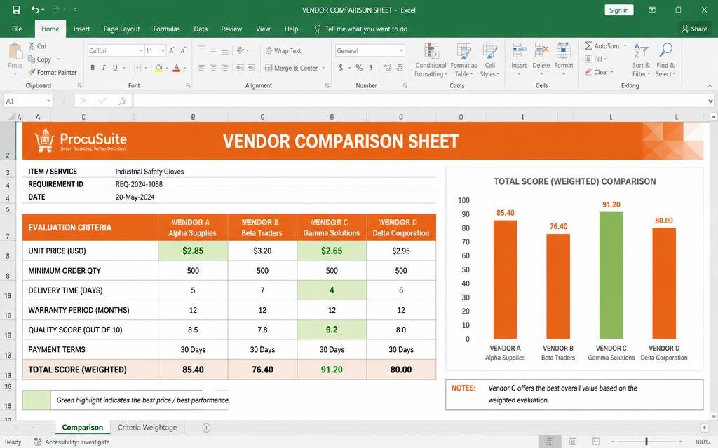🤝 Vendor & Procurement tool preview