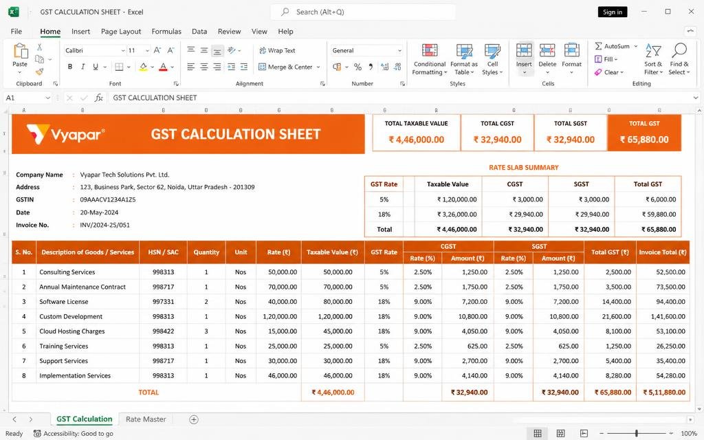 📋 GST & Taxation tool preview